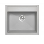 Carysil Concrete Grey Single Bowl Granite Top/Flush/Under Mount Kitchen/Laundry Sink 560 x 510 x 200mm